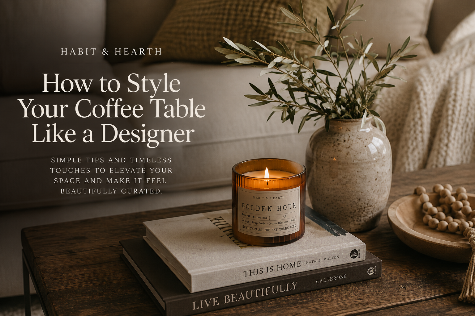 How to Style Your Coffee Table Like a Designer
