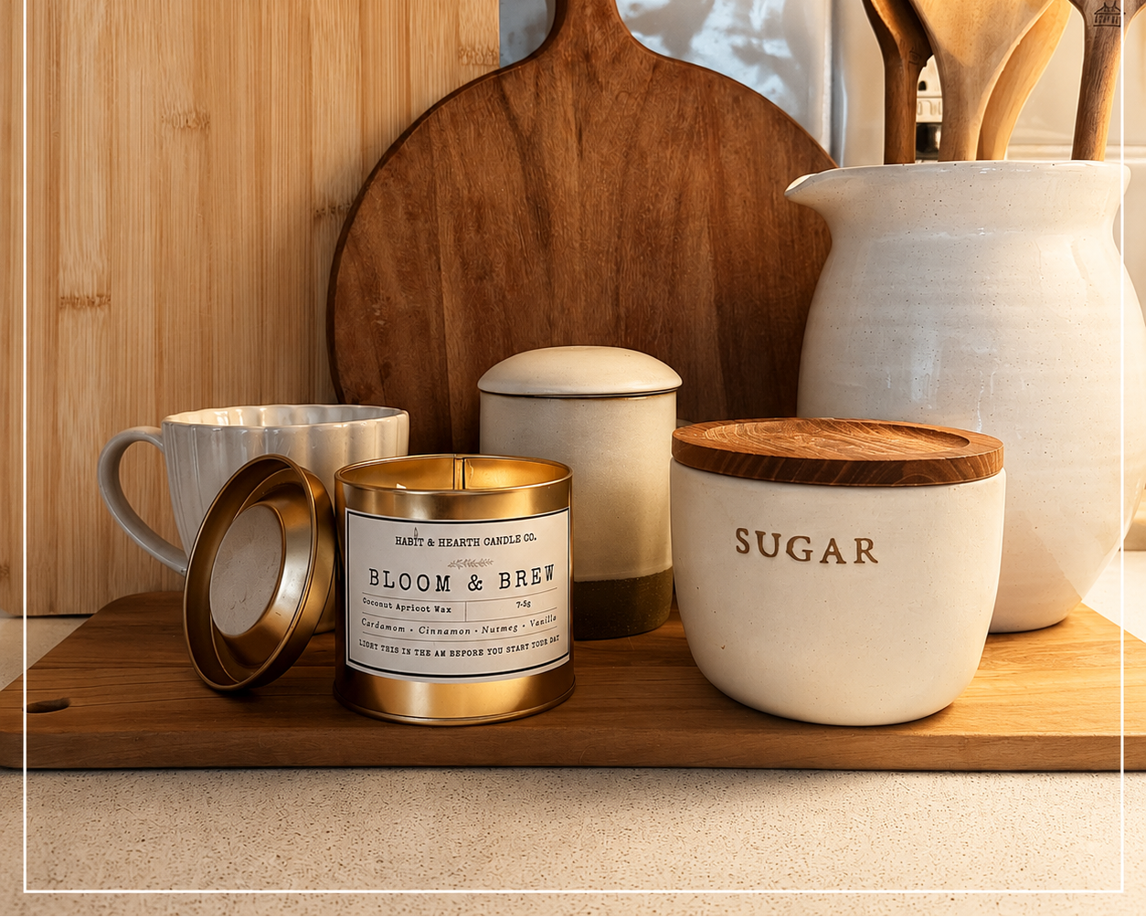 Bloom and Brew (Copper Tin) 7.5oz Cardamom + Cinnamon +Nutmeg + Vanilla