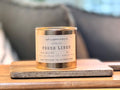 Fresh Linen (Copper Tin) 7.5oz  Lemon + Cotton Blossom + Linen + Sandalwood + Powder