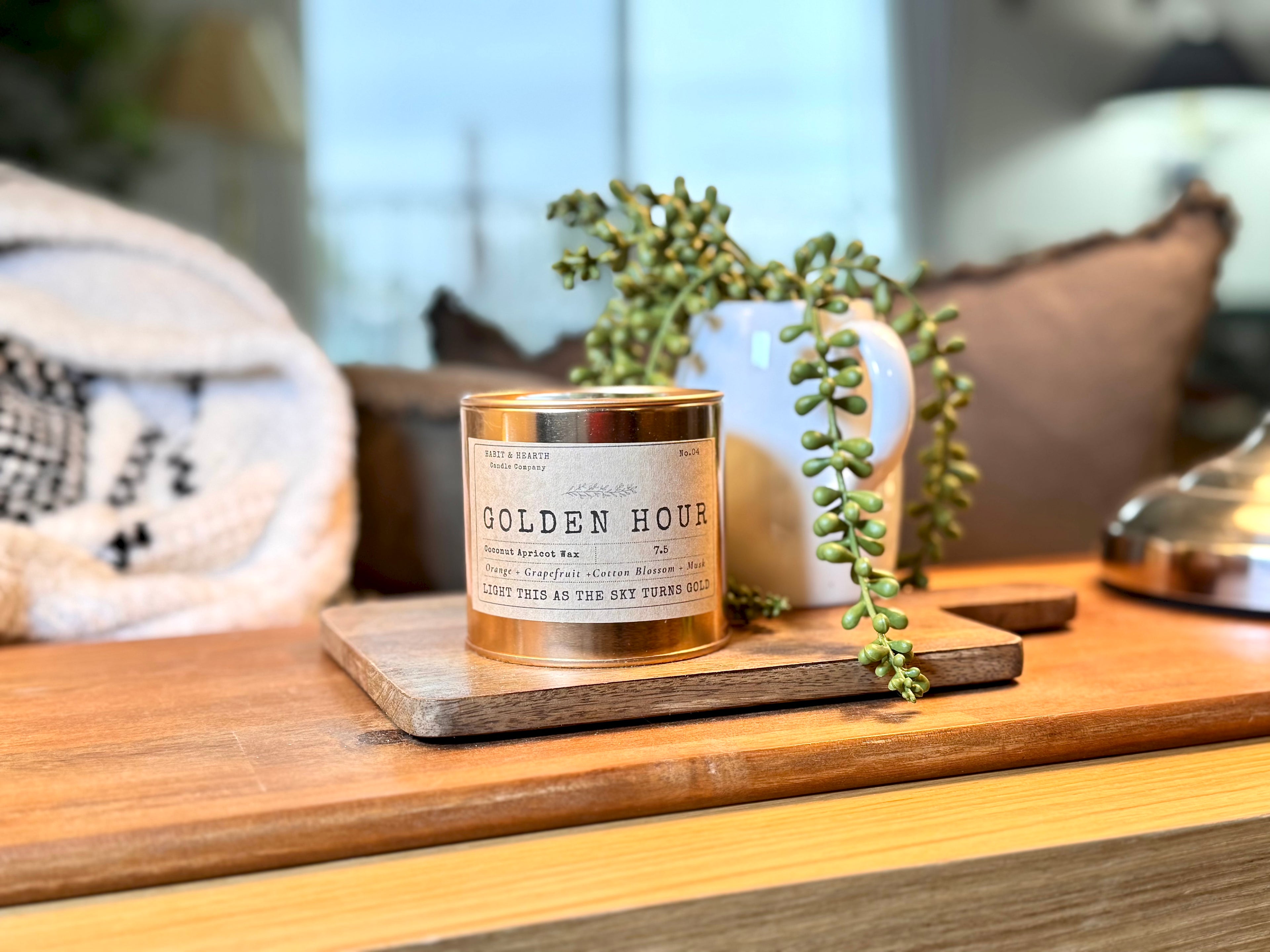 Golden Hour (Copper Tin) 7.5oz Orange + Grapefruit +Cotton Blossom + Musk