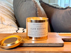 Slow Rituals (Copper Tin) 7.5oz Plum+ Acorn + Maple Leaf +Patchouli + Sandalwood