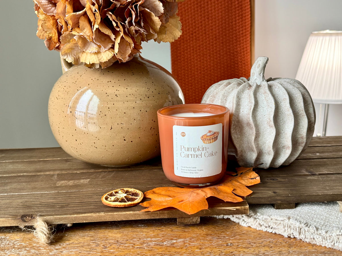 Pumpkin Carmel Cake |  12oz |  Butter + Pumpkin +  Caramel + Pecan + Vanilla